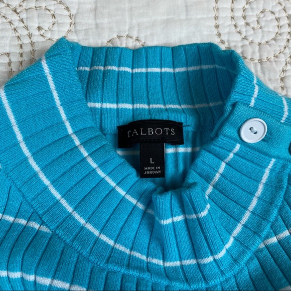 -Talbots (sz L) mockneck sleeveless knit top - Picture 4 of 6